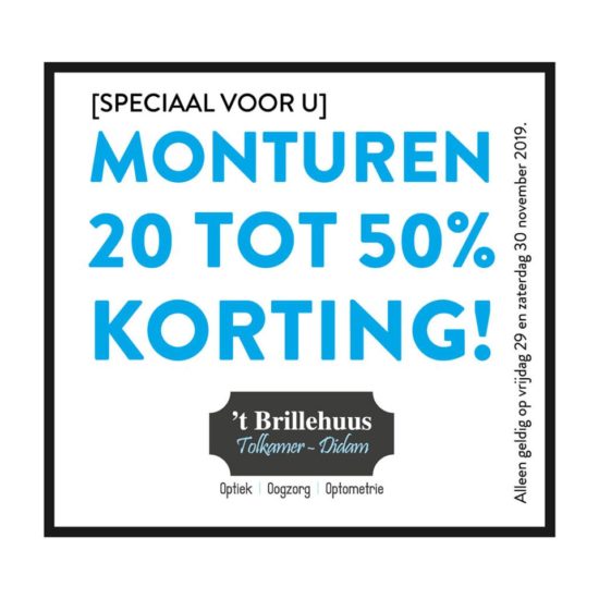 actie Black Friday weekend 't Brillehuus actie Black Friday weekend 't Brillehuus